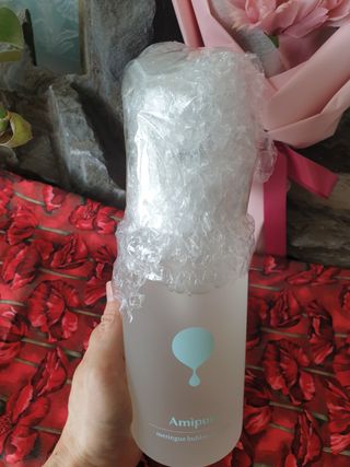 아미퓨어 [라이브] 피부장벽 강화를 위한 머랭 버블 클렌저 천연계면활성제로 온가족 사용가능 — 5점을 준 리뷰어가 2021년 6월 올린 사용 사진