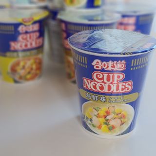 NISSIN 닛신 컵누들  4종 - 씨푸드오리지날, 씨푸드 스파이시, 씨푸드 커리, 씨푸드 XO소스 — 5점을 준 리뷰어가 2021년 12월 올린 사용 사진