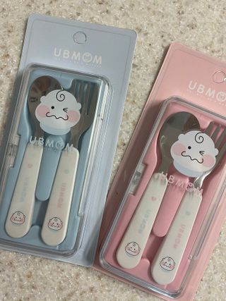유비맘 스푼포크 케이스 세트 1+1 _컬러랜덤 발송 — 5점을 준 리뷰어가 2021년 1월 올린 사용 사진