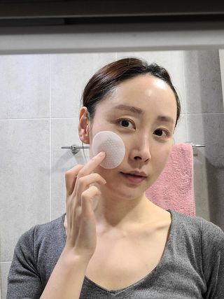 태그스킨 4스텝 주름개선 피부미백 영양 마스크팩 3개 세트(최신버전) — 4점을 준 리뷰어가 2022년 4월 올린 사용 사진