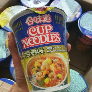 NISSIN 닛신 컵누들  4종 - 씨푸드오리지날, 씨푸드 스파이시, 씨푸드 커리, 씨푸드 XO소스 — 5점을 준 리뷰어가 2022년 4월 올린 사용 사진