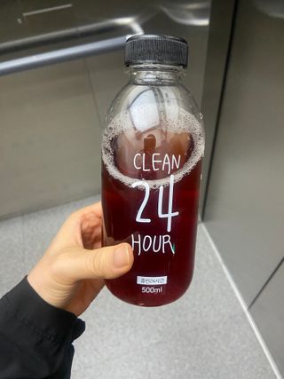 클린24시간 1BOX(5포) + 전용보틀(500ml) — 5점을 준 리뷰어가 2023년 4월 올린 사용 사진