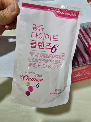 광동생활건강 광동 다이어트 클렌즈6  14입 1박스 (2주구성) — 5점을 준 리뷰어가 2023년 5월 올린 사용 사진