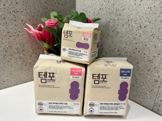 N[템포] 템포 패드 내추럴 순면 생리대 SET(중형 슬림 + 대형 + 라이너) — 5점을 준 리뷰어가 2024년 3월 올린 사용 사진