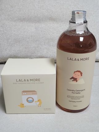 라라앤모어 유아 액체세제+세탁기클리너 — 5점을 준 리뷰어가 2022년 3월 올린 사용 사진