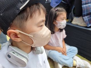 애니가드키즈 라이트 소형 5컬러 각 10매입 [크리미베이지, 코튼핑크, 블루레이크, 페일로즈, 민트그린] — 5점을 준 리뷰어가 2022년 6월 올린 사용 사진