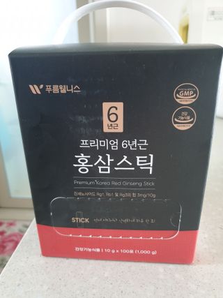 [푸름웰니스] 프리미엄 6년근 홍삼스틱 3mg x 100포 — 5점을 준 리뷰어가 2022년 3월 올린 사용 사진