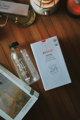 클린24시간 1BOX(5포) + 전용보틀(500ml) — 5점을 준 리뷰어가 2022년 10월 올린 사용 사진