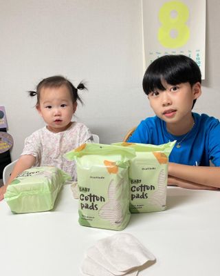 디어엘로디 유기농 무표백 건티슈 60매 — 5점을 준 리뷰어가 2022년 8월 올린 사용 사진