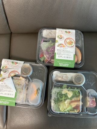 참살이도시락 작심삼일 샐러드도시락 3개 맛보기 새벽배송 또는 택배배송 — 5점을 준 리뷰어가 2021년 9월 올린 사용 사진