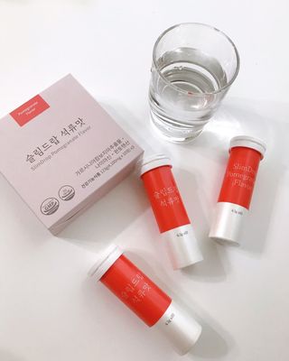 [슬림드랍 석류맛] 건기식 다이어트 보조제 겸 비타민 — 5점을 준 리뷰어가 2022년 1월 올린 사용 사진
