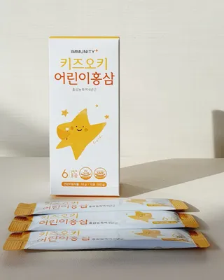 [이뮤니티플러스]우리아이 면역오키, 건강오키 _ 키즈오키 어린이홍삼 10포 1box — 5점을 준 리뷰어가 2022년 3월 올린 사용 사진