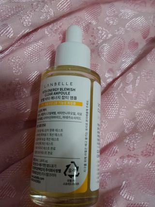 랑벨 비타 에너지 잡티 앰플 50ml 고농축 비타민, 저자극, 수분 촉촉, 미백 앰플 — 5점을 준 리뷰어가 2022년 4월 올린 사용 사진