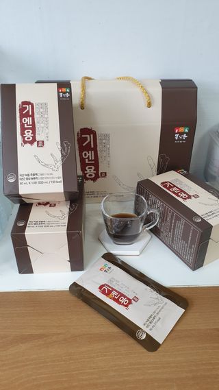 [몸엔용] 무더운 날씨에 국산녹용 기엔용으로 몸보신 50ml x 30포 — 5점을 준 리뷰어가 2021년 6월 올린 사용 사진