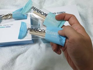 페페로니 2종 세트 클린플러스 덴탈껌 치킨+덕 — 5점을 준 리뷰어가 2021년 8월 올린 사용 사진