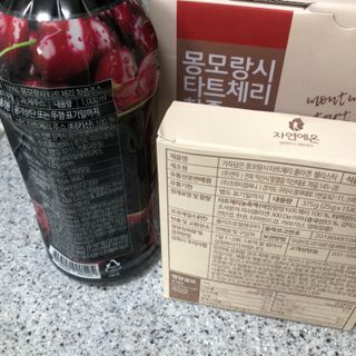자연에온 몽모랑시 타트체리 3종 세트 구성 - 저분자콜라겐젤리, NFC 착즙주스 — 5점을 준 리뷰어가 2021년 7월 올린 사용 사진