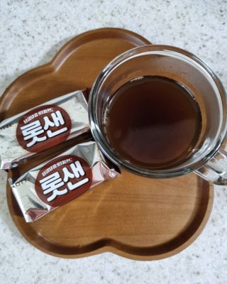 롯데제과 롯샌 카페크런치 — 5점을 준 리뷰어가 2021년 10월 올린 사용 사진