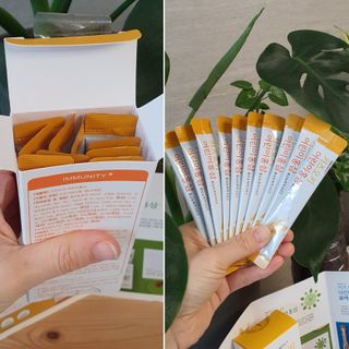 [이뮤니티플러스]우리아이 면역오키, 건강오키 _ 키즈오키 어린이홍삼 10포 1box — 4점을 준 리뷰어가 2022년 1월 올린 사용 사진