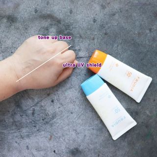 [후르디아] 혼합자차 선 에센스+톤업 선크림 2종 — 5점을 준 리뷰어가 2021년 6월 올린 사용 사진
