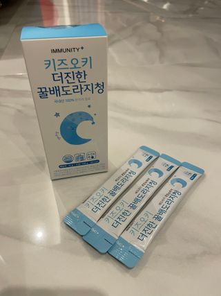 [이뮤니티플러스]우리아이 면역오키, 건강오키 _ 키즈오키 더진한꿀배도라지청 10포 1box — 5점을 준 리뷰어가 2022년 3월 올린 사용 사진