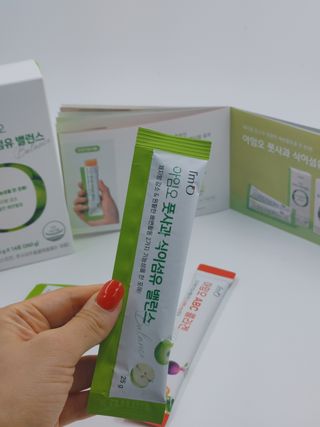 아임오 풋사과 식이섬유 밸런스 젤리 14포 — 4점을 준 리뷰어가 2021년 10월 올린 사용 사진
