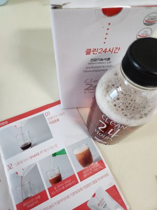 클린24시간 1BOX(5포) + 전용보틀(500ml) — 4점을 준 리뷰어가 2023년 7월 올린 사용 사진