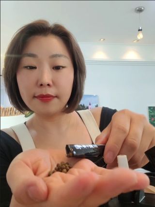 새롬바이오 리생 [미쾌변] 차전자피 식이섬유 건강기능식품 3팩 — 5점을 준 리뷰어가 2021년 6월 올린 사용 사진