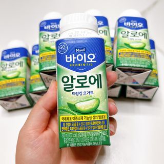 LIVE 매일바이오 알로에 드링킹 요거트 — 5점을 준 리뷰어가 2022년 4월 올린 사용 사진