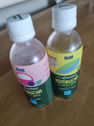 더그레잇티 콤부차 [매일유업] 더그레잇티 44kcal 콤부차 300ml *12개입 (오리지널 6개+베리리치 6개) — 5점을 준 리뷰어가 2023년 7월 올린 사용 사진