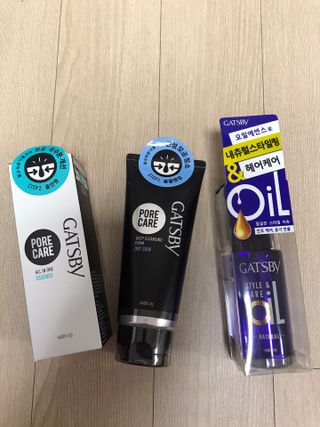 [갸스비] 명불허전, 남성을 위한 브랜드 갸스비의 올인원, 폼클렌징, 헤어오일 3종 — 4점을 준 리뷰어가 2021년 4월 올린 사용 사진