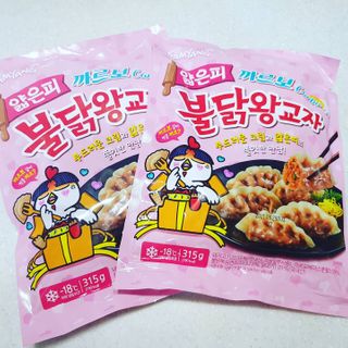 삼양냉동 [삼양] 얇은피불닭왕교자+얇은피까르보불닭왕교자 총4팩 — 4점을 준 리뷰어가 2021년 2월 올린 사용 사진
