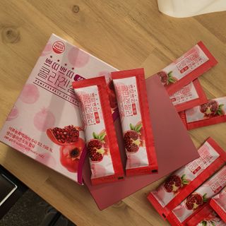 헬스업_쁘띠쁘띠석류콜라겐젤리_20g x 14포 — 5점을 준 리뷰어가 2021년 2월 올린 사용 사진