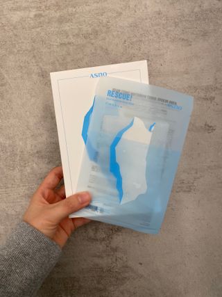 에이스노 레스큐 부스트 하이드레이션 시트마스크 — 5점을 준 리뷰어가 2021년 10월 올린 사용 사진