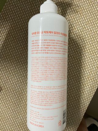 프리[닥터문] 유산균 락토케어 질경초 여성청결제 1000ml (젤타입) — 5점을 준 리뷰어가 2022년 6월 올린 사용 사진