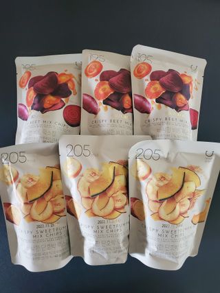 딜라이트 프로젝트 원물칩 2종 6ea(비트 믹스칩, 단호박 믹스칩) — 5점을 준 리뷰어가 2022년 4월 올린 사용 사진