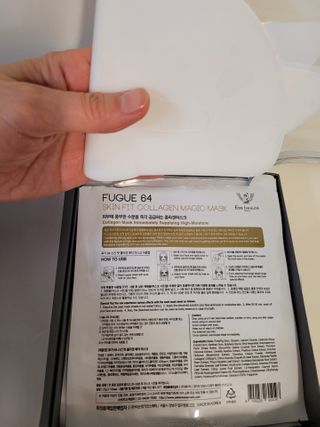 약손명가코스메틱 에오스보떼 푸가 64 스킨 핏 콜라겐 매직 마스크 — 5점을 준 리뷰어가 2021년 1월 올린 사용 사진