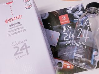 클린24시간 1BOX(5포) + 전용보틀(500ml) — 5점을 준 리뷰어가 2022년 8월 올린 사용 사진