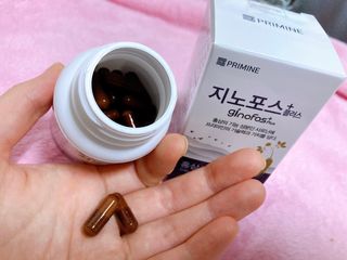 프리마인 홍삼의 강력한 에너지, 이제는 흡수율을 높인 최첨단 캡슐로 간편하게 초고속 충전하세요. — 5점을 준 리뷰어가 2022년 4월 올린 사용 사진