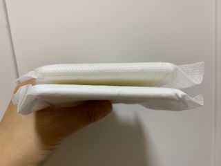 블루블루 유기농 순면 커버 생리대 — 5점을 준 리뷰어가 2021년 2월 올린 사용 사진