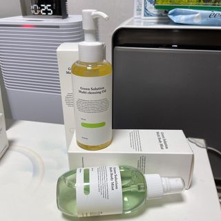 [녹산] 그린 솔루션 멀티 클렌징 오일 + 그린 솔루션 멀티 바디 미스트 — 1.5점을 준 리뷰어가 2022년 10월 올린 사용 사진