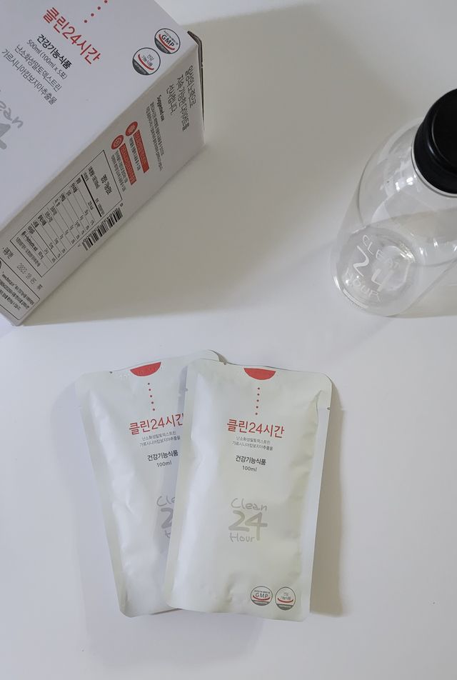 클린24시간 1BOX(5포) + 전용보틀(500ml) 리뷰 사진