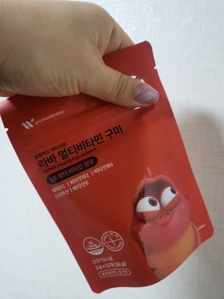 [푸름웰니스] 라바 멀티비타민 구미 36g — 5점을 준 리뷰어가 2022년 3월 올린 사용 사진