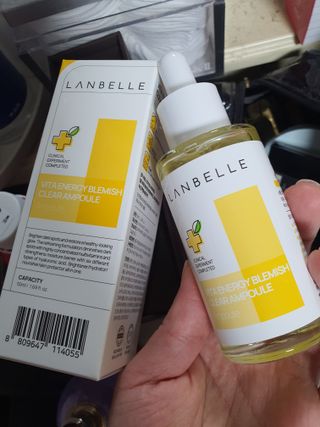 랑벨 비타 에너지 잡티 앰플 50ml 고농축 비타민, 저자극, 수분 촉촉, 미백 앰플 — 5점을 준 리뷰어가 2022년 4월 올린 사용 사진