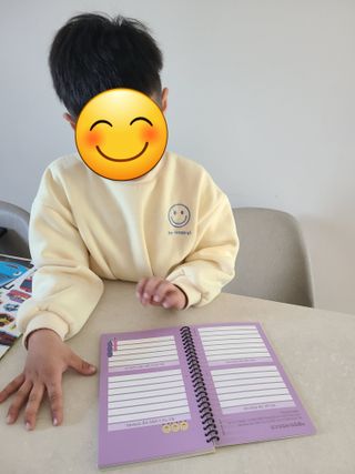 리훈 차일드라이크 반가워 겨울방학 초등학생 플래너 방학계획표 — 5점을 준 리뷰어가 2022년 12월 올린 사용 사진