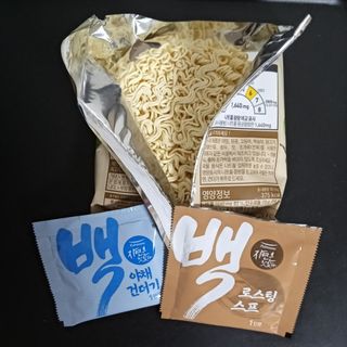 [풀무원] 자연은맛있다 정면, 백면, 홍면  세트 — 5점을 준 리뷰어가 2021년 4월 올린 사용 사진