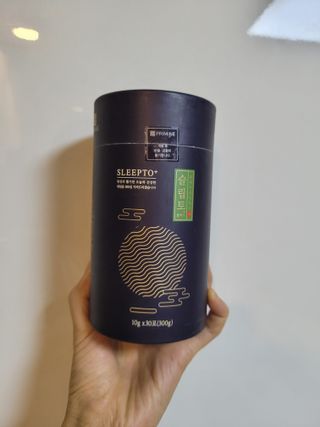 프리마인 자체 기업부설 연구소에서 찾아낸 건강한 수면의 비밀.  슬립토 플러스 30포 — 5점을 준 리뷰어가 2021년 11월 올린 사용 사진