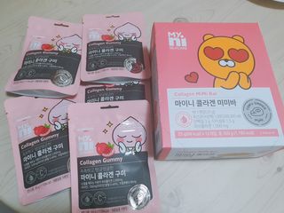 일동제약 마이니 마이니 늘씬날씬 콜라겐 세트 — 5점을 준 리뷰어가 2021년 3월 올린 사용 사진