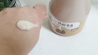[과일나라] 피부가 마시는 커피우유 바디클렌저&바디로션 — 4점을 준 리뷰어가 2022년 3월 올린 사용 사진