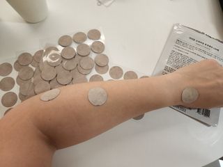 [닥터문] 프리미엄 동전패치 멘톨향 120매 — 5점을 준 리뷰어가 2022년 7월 올린 사용 사진