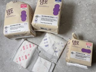 MF[템포 ] 템포 패드 내추럴순면 생리대 SET(중형 슬림 + 대형 + 라이너) — 4.5점을 준 리뷰어가 2024년 2월 올린 사용 사진